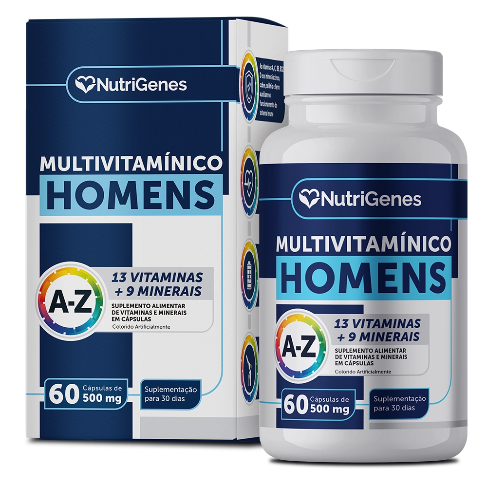 MULTIVITAMÍNICO HOMENS 60 CÁPSULAS - NutriGenes