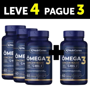 ÔMEGA 3 CONCENTRADO 60 CÁPSULAS - LEVE 4 PAGUE 3