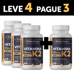 VITAMINA K2 60 CÁPSULAS - LEVE 4 PAGUE 3