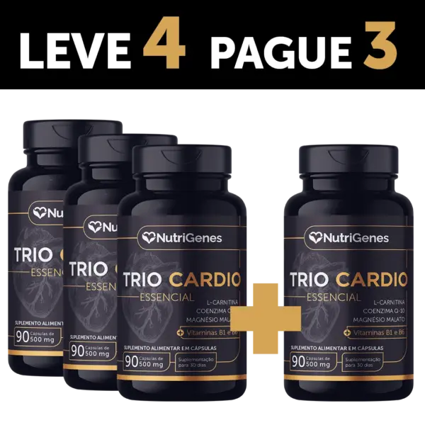 TRIO CARDIO ESSENCIAL 90 CÁPSULAS - LEVE 4 PAGUE 3