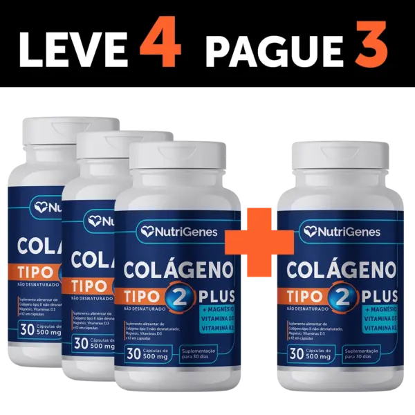 COLÁGENO TIPO 2 PLUS - LEVE 4 PAGUE 3
