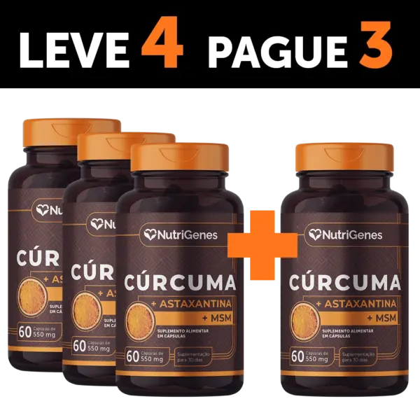CÚRCUMA+ MSM + ASTAXANTINA - LEVE 4 PAGUE 3
