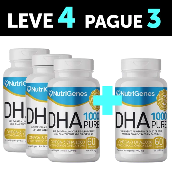 DHA 1000 PURE 60 CÁPSULAS – LEVE 4 PAGUE 3